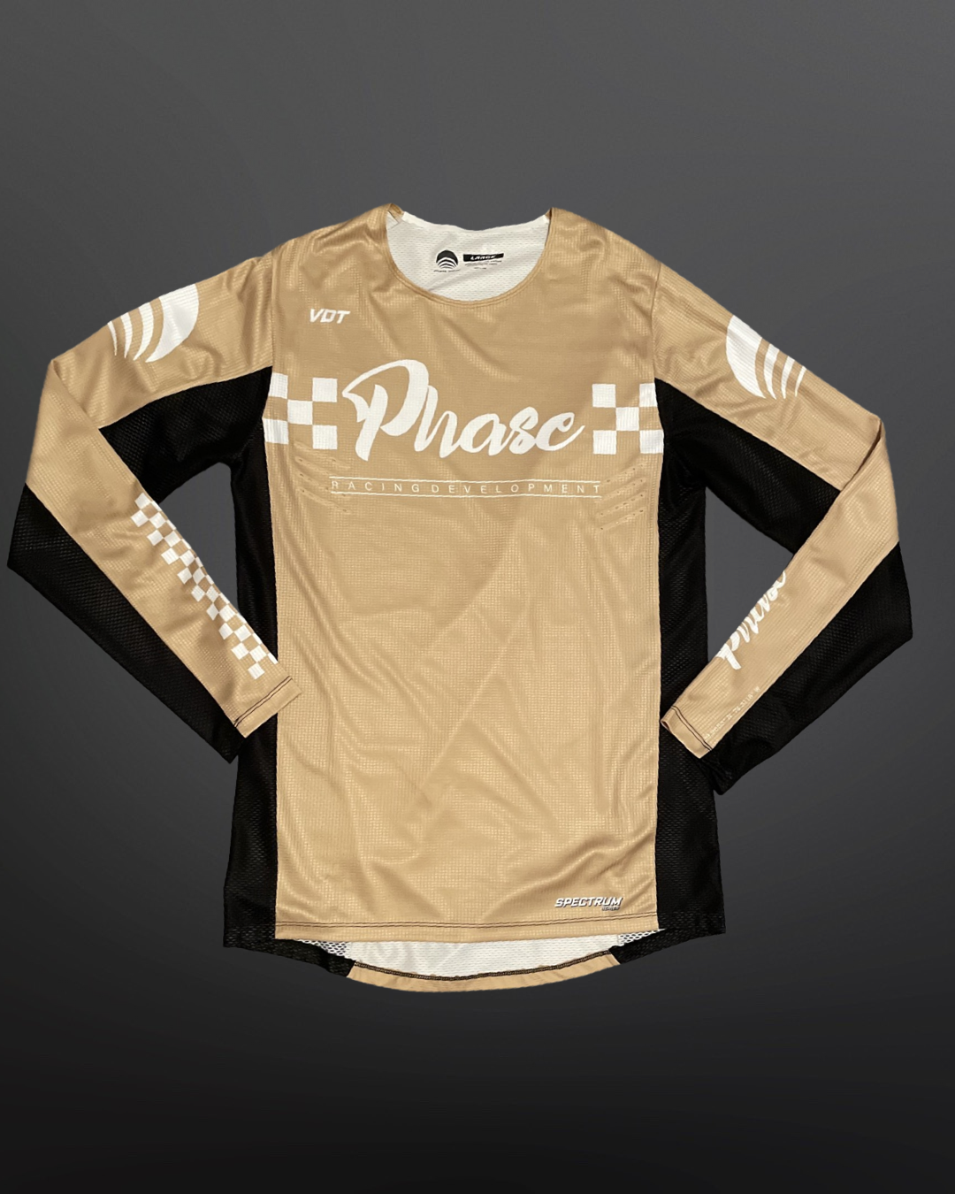 LIMITED EDITION SPECTRUM CHECKERS JERSEY (KHAKI GOLD)